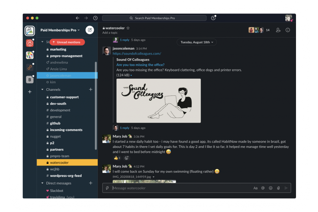 Quest a free dark slack theme